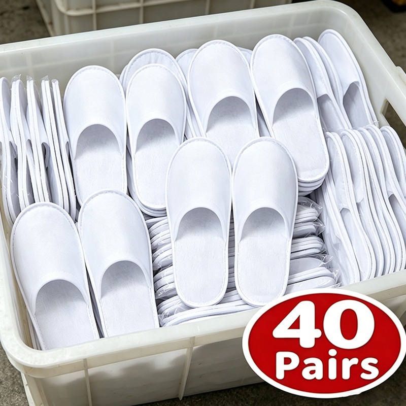 Spa & Wellness Hotel Olympia Mariánské Lázně - 40pairs 2026 Witte Hotel Slipper Unisex