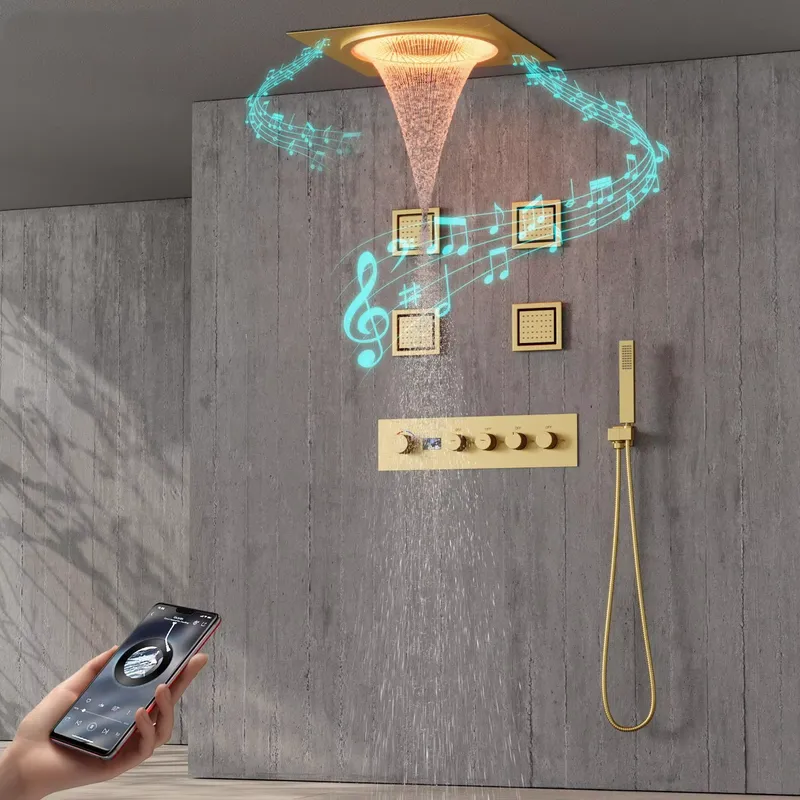 Spa & Wellness Joule - Slimme LED Doucheset Badkamer Muziek Verborgen