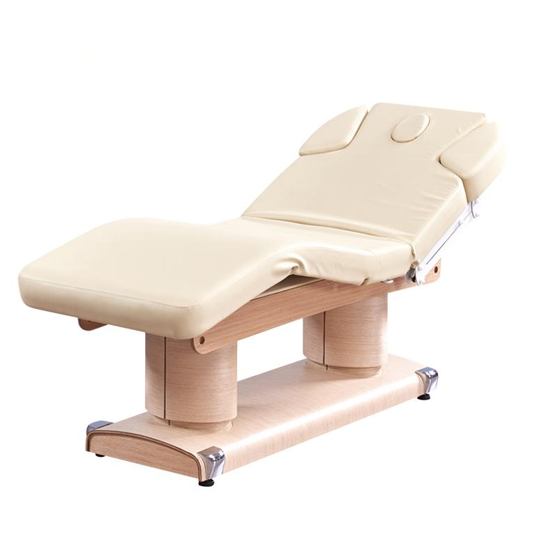 Wellness Spa With Massage - Elektrisch verstelbare massagetafel met houten kleurige