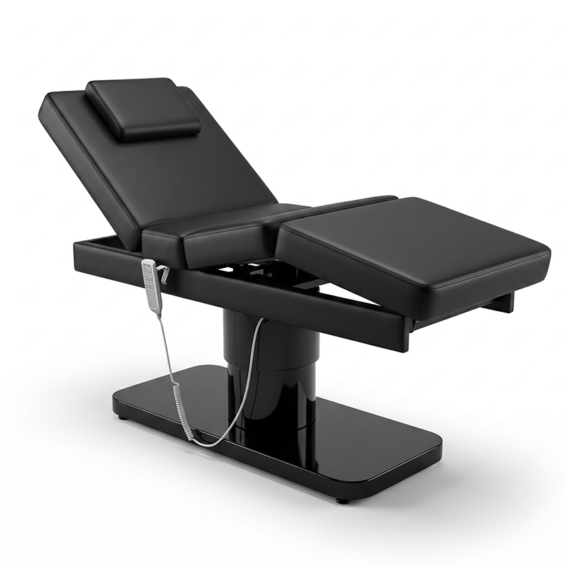 Home Spa Wellness - Zwarte minimalistische 3-motor spa massagebank voor
