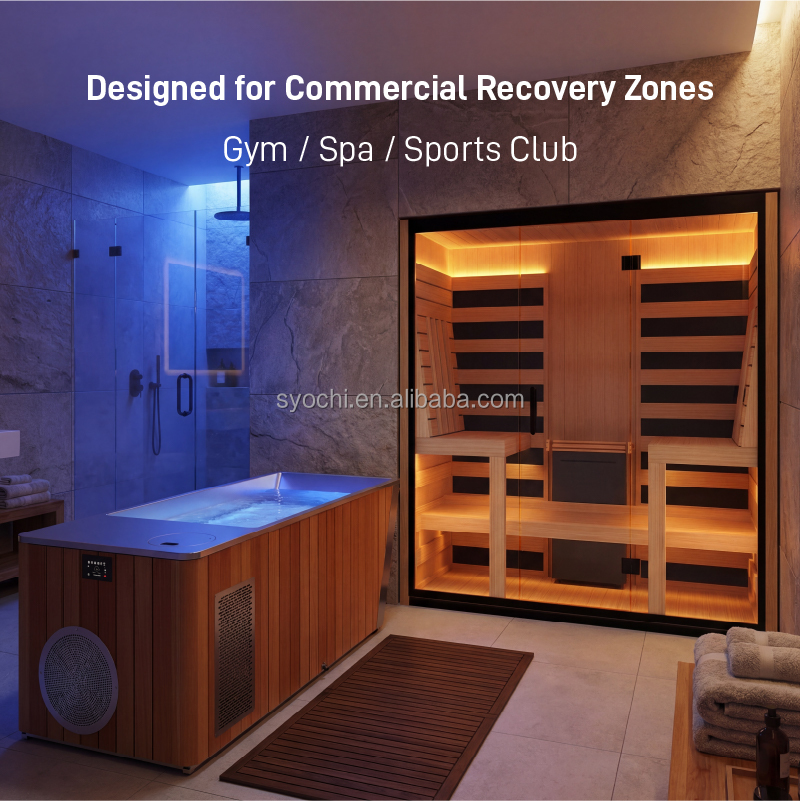 Spa Wellness Gym - Syochi Commerciële Sauna IJsbad Contrasttherapie Systeem