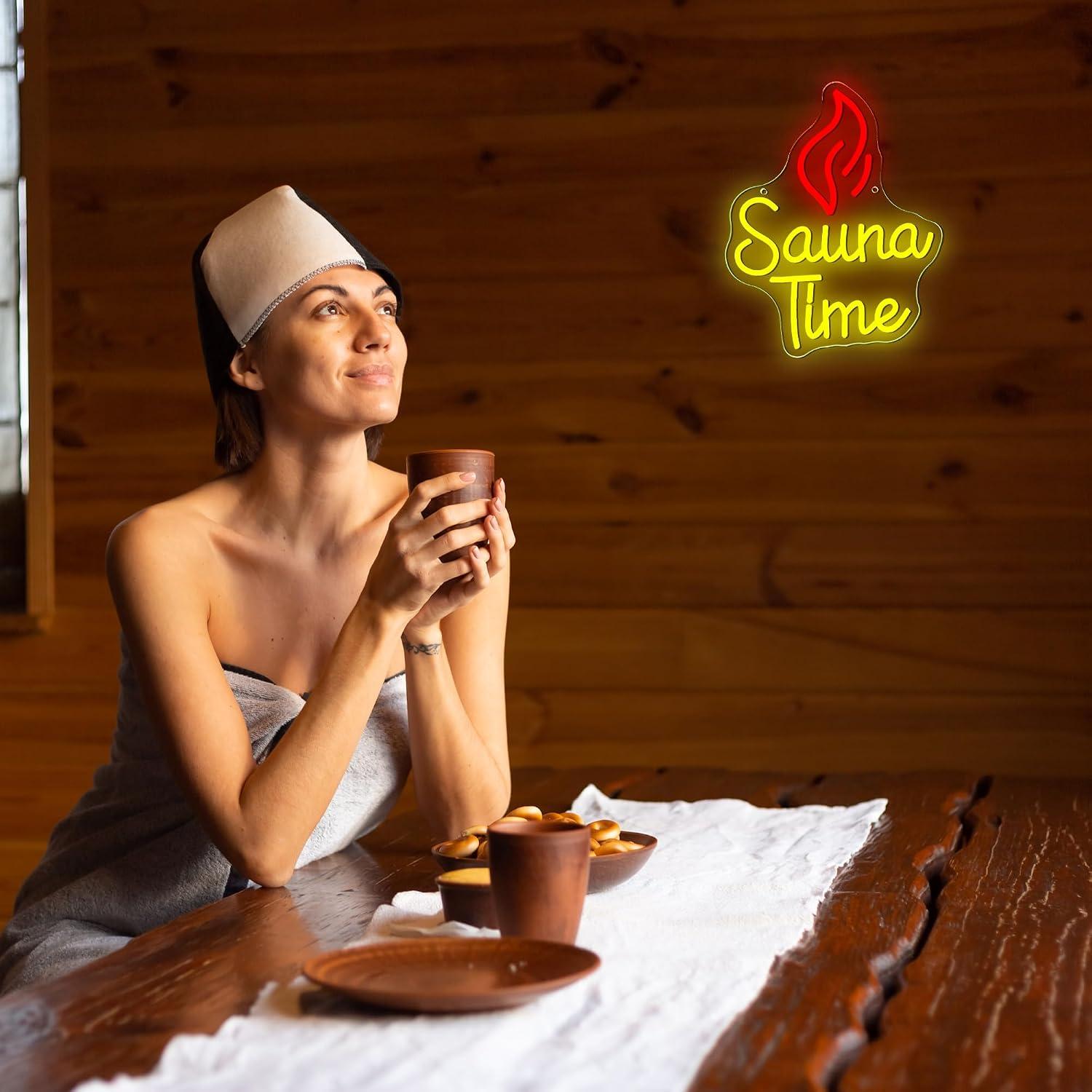 Sauna Tijd Neonbord USB Dimbar - Home Spa Wellness recensie en prijs
