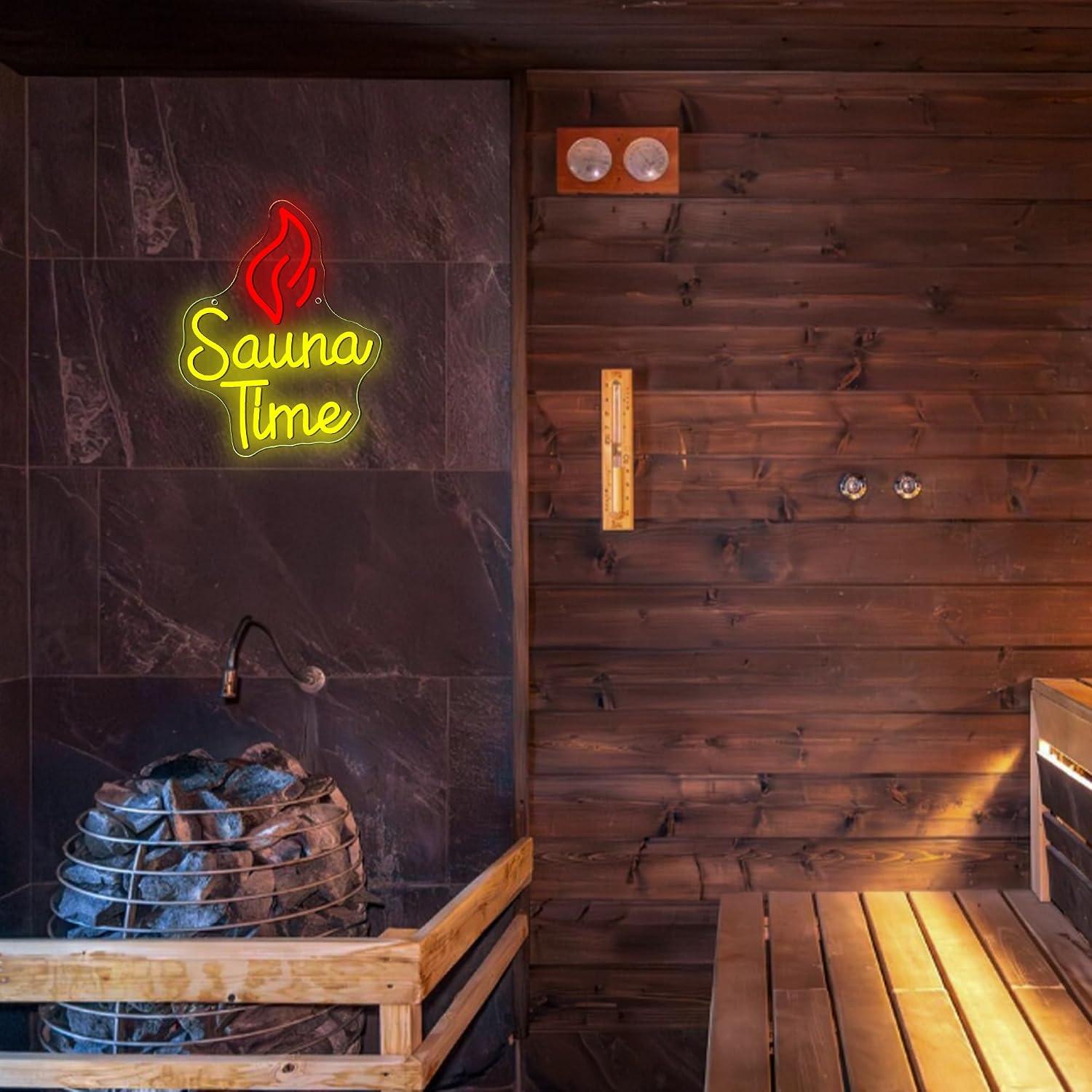 Sauna Tijd Neonbord USB Dimbar - Home Spa Wellness recensie en prijs